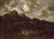 Jacob van Ruisdael Mountainous and wooded landscape with a river Sweden oil painting artist